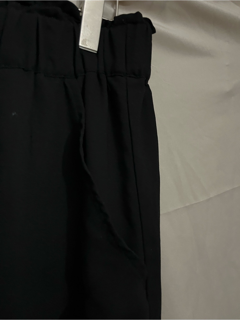 Classic Black Women's Elastic Waist Pants